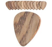 TOROS STORE 12 Pack Wooden Guitar Picks - Medium, 1.2mm Thickness, Natural Textured Finish, Suitable for Acoustic, Electric, Bass Guitars and Ukulele