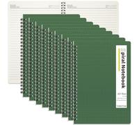 TOROTON Spiral Notebook A5, 10 Pack Wirebound Notebooks 60 Sheet/120Pages for Writing, Thick Cover, 80/GSM for Work Office School