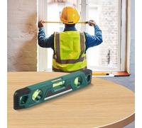 Torpedo Level 23 cm with Triple Vials, ±0.5 mm Accuracy, Shockproof ABS Body, Rubber End & V-Groove for Pipe Alignment - Magnetic Strip for M