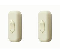 Torpedo Switch/[2 Pack] SFTlite White Inline Switch Use Inline 2 or 3 Core,Inline Lamp/Light/Bulb Switch
