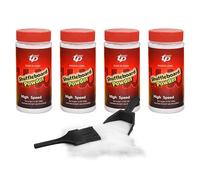TORPSPORTS Shuffleboard Sand 4 Cans Shuffleboard Wax Shuffleboard Powder with Mini Dustpan & Brush Set