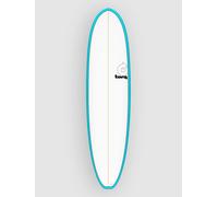 Torq Epoxy Tet V+ Funboard Pinlines 7'4 Surfboard blue 7'4