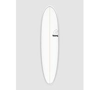 Torq Epoxy Tet V+ Funboard Pinlines 7'4 Surfboard white 7'4