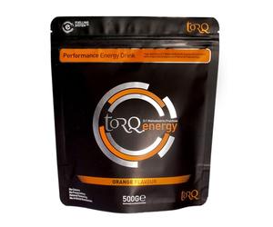 TORQ Flavoured Electrolyte Powder - Natural Orange Isotonic Hydration Powder with Electrolytes Drink | Fast Delivery Energy Drink with High Carbohydrates and Sodium | 15 Single Servings