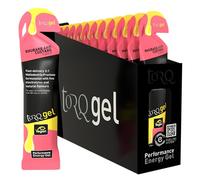 TORQ Running Gels with Electrolytes - 2:1 Maltodextrin: Fructose for Endurance Sports & Optimal Performance | Energy Gels for Running, Cycling & Marathons - 30g Carbs Per Gel | Rhubarb & Custard 15