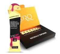 TORQ Running Gels with Electrolytes - 2:1 Maltodextrin: Fructose for Endurance Sports & Optimal Performance | Energy Gels for Running, Cycling & Marathons - 30g Carbs Per Gel | Raspberry Ripple