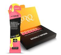 TORQ Running Gels with Electrolytes - 2:1 Maltodextrin: Fructose for Endurance Sports & Optimal Performance | Energy Gels for Running, Cycling & Marathons - 30g Carbs Per Gel | Rhubarb & Custard