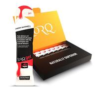TORQ Running Gels with Electrolytes - 2:1 Maltodextrin: Fructose for Endurance Sports & Optimal Performance | Energy Gels for Running, Cycling & Marathons - 30g Carbs Per Gel | Cherry Bakewell