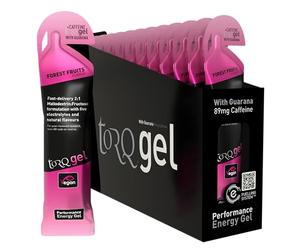 TORQ Running Gels with Electrolytes - 2:1 Maltodextrin: Fructose for Endurance Sports & Optimal Performance | Energy Gels for Running, Cycling & Marathons - 30g Carbs Per Gel | Forest Fruits 15