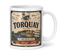 Torquay England Vintage Style Ceramic Coffee Mug