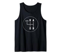 Torque 4-Speed Shift Pattern Vintage Muscle Car Graphic Tank Top