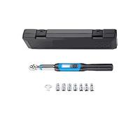 Torque Adapter, Digital Torque Wrench Kit 3/8in Bidirectional Ratchet Head Professional Adjustable Bicycle Repair Hand Tools 6.8-135 N-m