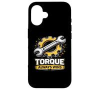 Torque Always Wins Wrench-Gear Power Graphic Case for iPhone 16