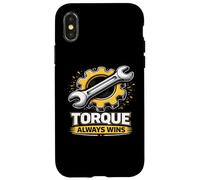 Torque Always Wins Wrench-Gear Power Graphic Case for iPhone X/XS