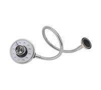 Torque Angle Gauge Wrench Measuring Tool with 360° Scale for Fasteners | Silver Metal Construction, Shell, Hose Structure, Battery-free Operation, Workshop Maintenance for Technicians