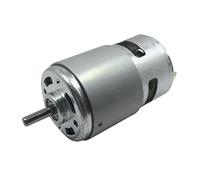 Torque Power 775 Dc electronic starter 6000-12000RPM Ball Bearing High Torque for Drill, Sprayer, Table Saw, DIY Woodworking Lathe CW/CCW Lathe Tools electrical tools (Color : Round Shaft, Size : 24