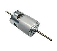 Torque Power 775 DC electronic starter Dual Output Shaft, Dual Ball Bearing 12-24v Long Shaft electronic starter for Band Saw, Wood Carving Machine electronic starter Lathe Tools(24v-13000rpm)