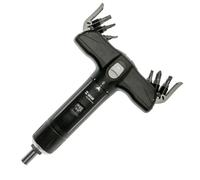 Torque Screwdriver with 12 bits in T-Handle for Bicycle | 1/4" inch Torque Spanner with Cross, Slotted and TX bit Set | WGB The Tool