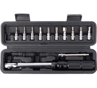 Oxford Torque Wrench Tool 2-24Nm TL259 | 1/4" Drive Hex Bits & Torx Keys Set. Bicycle/Motorcycle.