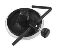 Torque Wrench 1/2 Inch Dial Torque Gauge for Automotive Tools - L-Shaped Knurled Handle with Transparent 360° Angle Readability, Lightweight Portable Design(Black)