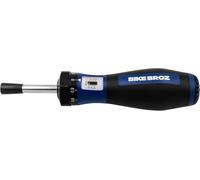 Torque Wrench for Bicycle Repair etc. 1/4 Inch Torque Screwdriver with Bit Holder and Right Tightening 1-6 Nm | "Spencer Screwtorque" by BikeBroz | 70001