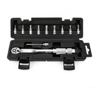 Torque Wrench for Bikes with Adjustable 5-25 Nm Range Dual Direction Ratchet Action and Precision Calibration Scale for Accurate Tightening