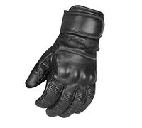 TorqueFist Men's Motorcycle Gloves, Premium Leather, Touch Screen Protective Gel Padded Palm Biker Cruiser Glove Black XXL