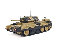 Torquino 1/16 Scale RC Tank, 2.4G British Crusader RC Military Model Tank with Sound/Light/Smoke System, Dual-Speed Modes, Recoil Simulation, Gift for Military RC Vehicle Lovers
