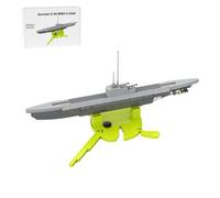 Torquino 1/200 Scale German U-96 Submarine Model Building Blocks Set, WWII Military Submarine Model, Collectible Construction Set, Gifts for Adults(353PCS)