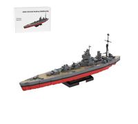 Torquino 1/300 Scale British Rodney Battleship Building Blocks Set, WW2 Warship Military Construction Model, Military Fan Collection Decor for Adults(2341PCS)