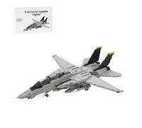 Torquino 1/35 Scale F-14 TOM/CAT Fighter Building Blocks Set, Military Carrier-Capable Fighter Jet Plane Model, Airplane Aircraft Hobby Fan Gifts for Adults, MOC-223761(2443PCS)