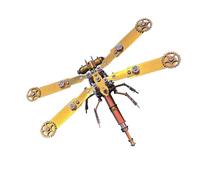 Torquino 3D Metal Insect Puzzle, Metal Mechanical Dragonfly Assembly Model Kit, Steampunk Insect Animal Puzzle, Creative Gift for Adults(168PCS)