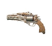 Torquino 3D Wooden Puzzles, 3 Colors Revolver Wooden Build Model Gun, Gun Model Kits For Adults, Compatible With Wood-Bullets(318PCS)