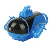 Torquino Mini RC Submarine for Pools Bathtubs, 4CH Remote Control Diving Boat Electric Waterproof Submarine with Dual Propellers, Forward Reverse Dive Surface Steering, Gift
