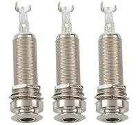 TORR 30PCS Guitar Pickup Endpin Output Jack Nickel Strap Lock Chrome