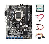 TORR Motherboard B75 Eth Miner 12 PCIE One USB 3.0 + G1630 CPU + One SATA Cable + SATA Cable + Switch Cable Motherboard LGA1155