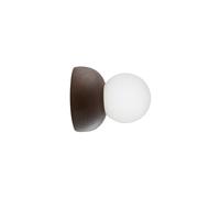 Globen Lighting Torrano wall light, brown, Ø 13 cm, IP44