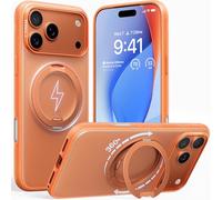 TORRAS 360° Ostand O3 Fitness for iPhone 17 Pro Max Case with Magsafe, 12FT Military Grade Protective | 360° Full-range Mount for iPhone 17 Pro Max cover with Camera Control & Stylish Orange