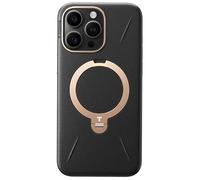 TORRAS 360° Ostand Q3 VegSkin for iPhone 15 Pro Case with Magsafe, 12FT Military Grade Protective | 360° Full-range Mount for iPhone 15 Pro cover with Camera Control & Stylish Black