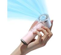 TORRAS COOLiFY iva GO Handheld Fan with Ice Cooler, [Chill by 50°F], 0-100 Adjustable Speed, Super Mini Powerful Portable Fan 4900mAh Rechargeable, Hand Fans, Gifts for Women, Pink