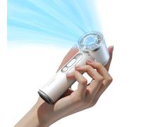 TORRAS COOLiFY iva Handheld Fan with Ice Cooler, 5000mAh Rechargeable Personal Fan, 0-100 Adjustable Speed, Super Mini Yet Powerful, Portable Hand Fan for Travel, Outdoor, Office, Working, Ivory
