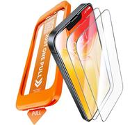 TORRAS for iPhone 13/14/13 Pro/16e Screen Protector 12FT Military Shatterproof, Full Screen Tempered Glass, 9H Anti-Scratch, No Bubbles No Dust for iPhone 13/14/13 Pro/16e, 2 Pack