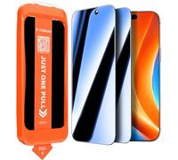 TORRAS for iPhone 17 Pro Screen Protector UNBREAK TOP 9H Privacy Glass