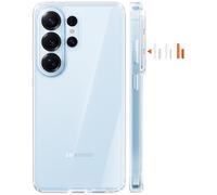 TORRAS for Samsung S26 Ultra Case with Detachable Colour Buttons, 12FT Military Grade Shockproof, Durable & Sturdy, Velvety Touch & Anti-Slip Texture Protective S26 Ultra Case, Clear