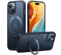 TORRAS Invisible Magnetic Stand for iPhone 14/13 Case, [Compatible with MagSafe][12FT Military Drop Protection] Shockproof Slim Translucent for iPhone 14/13 6.1'', Black