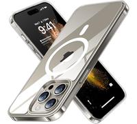 TORRAS Magnetic Clear for iPhone 15 Pro Max Case, [Non-Yellowing & 12FT Military Shockproof][Compatible with MagSafe] Slim Protective Hard Back Soft Bumper for 15 Pro Max Phone Case, Crystal Clear