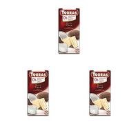 Torras No Added Sugar White Chocolate Bar with Coconut 75 g (Pack of 3)