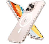 TORRAS Non-Yellowing for iPhone 16 Pro Case with MagSafe, 12FT Military Shockproof, Resists Yellowing for 180 Days, Anti-Slip Grip Texture, Magnetic Protective for iPhone 16 Pro Cover, Diamond Clear