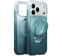 TORRAS Ostand O3 Air for iPhone 17 Pro Max Case - [Visible Air Cushioning], [360° Precision Ring], Compatible with MagSafe, Mechanical Aesthetics for iPhone 17 Pro Max Case - Wintry Pine Mist