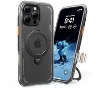 TORRAS Ostand Q3 Air for iPhone 16 Pro Case with Real Airbags, Military Grade Protective | Fit for MagSafe for iPhone 16 Pro cover with Camera Control | Shockproof & Stylish Midnight Black